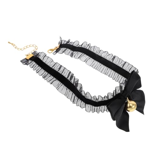 VANZACK Spitzenhalsband Mit Schleife Und Glöckchen Im Retro-lolita-stil Für Damen Choker-halskette Zum Cosplay Für Partys Aus Hochwertigen Materialien von VANZACK