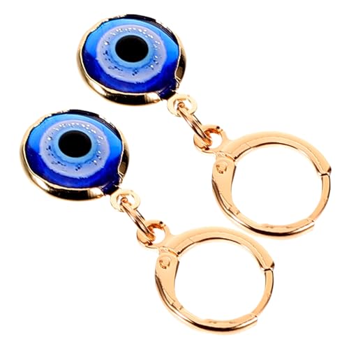 VANZACK Goldene Evil Eye Ohrringe für Damen und Mädchen Langlebiger Resin und Legierungsanhänger Modischer Schutzschmuck für Alltag Party Geburtstag und Besondere Anlässe von VANZACK