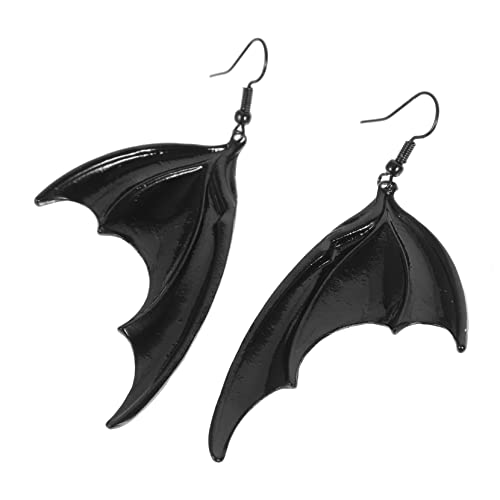 VANZACK Halloween Fledermaus Ohrringe Gothic Dangle Ohrschmuck für Frauen Mädchen Handgefertigt Vintage Vampirflügel Design Passend für Halloween Party Kostüm und Cosplay von VANZACK