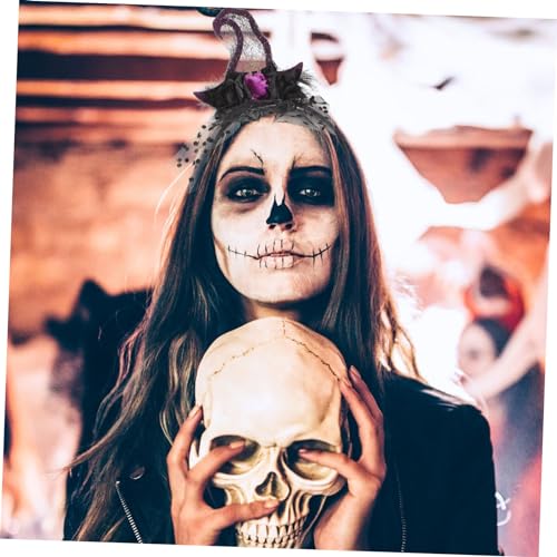 VANZACK Halloween Haarreif für Erwachsene Leichtes Bequemes Hexenhut Stirnband mit Filigranem Design Vielseitiges Party und Cosplay Accessoire für Halloween Hochzeit Geburtstag und von VANZACK