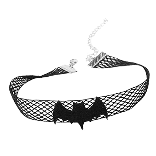 VANZACK Halloween Halskette mit Verstellbarer Fledermaus Einzigartiges Bat Neck Chain Design Halloween Dekoration Schwarzer Choker für Damen und Mädchen Festliches Accessoire von VANZACK