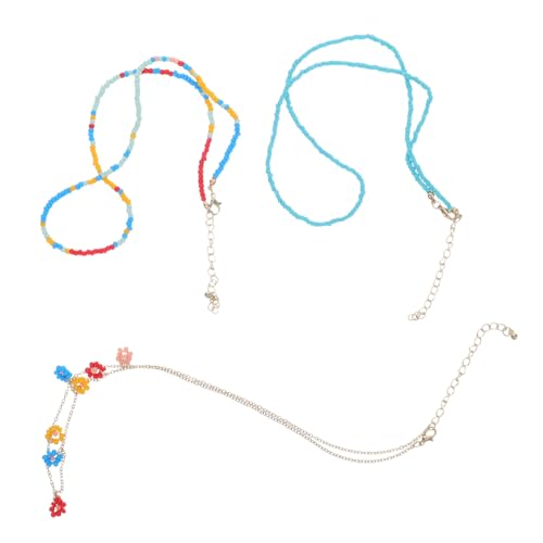 VANZACK Halskette Für Damen Mit Kunstperlen Und Reisperlen Boho-design Schlüsselbeinkette Mit Ethno-anhänger Leichter Sommerurlaubsschmuck von VANZACK