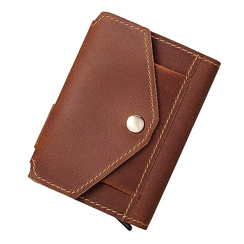 VANZACK Geldbeutel Herrenmode Multifunktional Vintage Halter Tasche Kreditkartenetui Münzbörse Herren Clutch Personalausweis Reisepass Bargeld Visitenkarten Scheckbuch von VANZACK