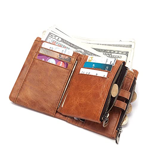 VANZACK Herren Geldbörse mit RFID Dreifach Gefaltete Handtasche mit Mehreren Kartenpositionen Echtes Stilvolle Herrenmode Geldbörse Khaki VANZACK Herren Geldbörse mit RFID Dreifach Gefaltete Handtasche mit Mehreren Kartenpositionen Echtes Stilvolle Herrenmode Geldbörse Khaki von VANZACK