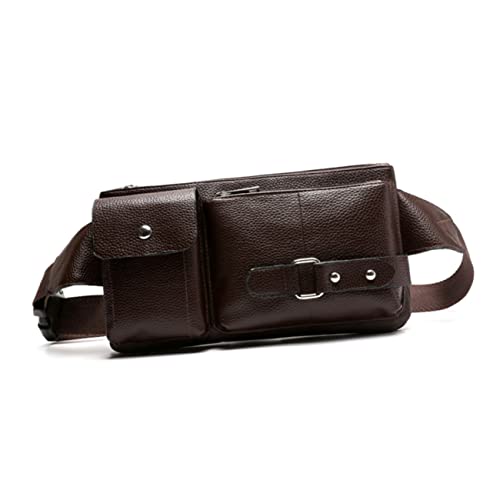 VANZACK Herren Multifunktionale Hüfttasche PU Vintage Gürteltasche Leicht Geräumig für Outdoor Aktivitäten Reisen Freizeitgestaltung von VANZACK
