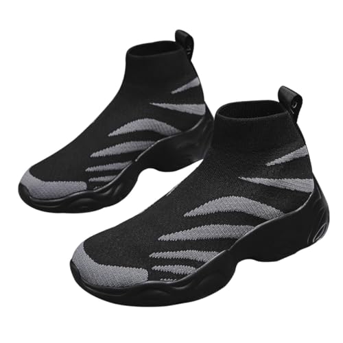 VANZACK Herren Sportschuhe Hochschnitt rutschfeste Outdoor Sneakers für Herbst Winter Atmungsaktiv Robust und Strapazierfähig von VANZACK