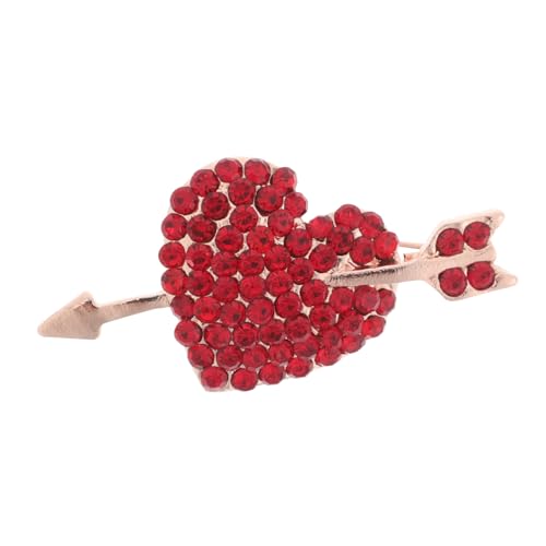 VANZACK Herz brosche Anstecknadel aus Langlebiger Zinklegierung Modische Lapel Pin für Kleidung Rucksäcke Hüte Vielseitiges Schmuckaccessoire Romantisches für Damen und Herren von VANZACK