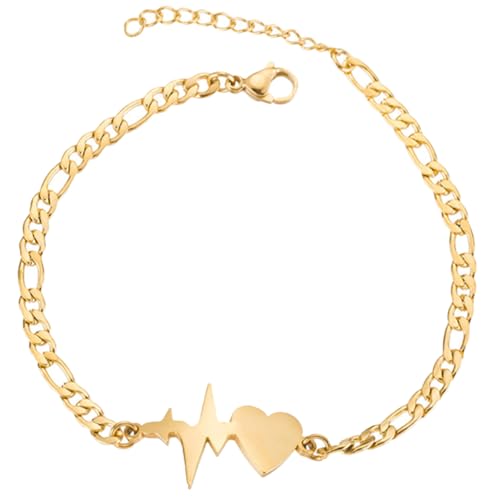 VANZACK Herzförmiges Damenarmband mit Elektrokardiogramm Schmuck für Frauen Perfektes Geburtstag Valentinstag für Besondere Anlässe von VANZACK