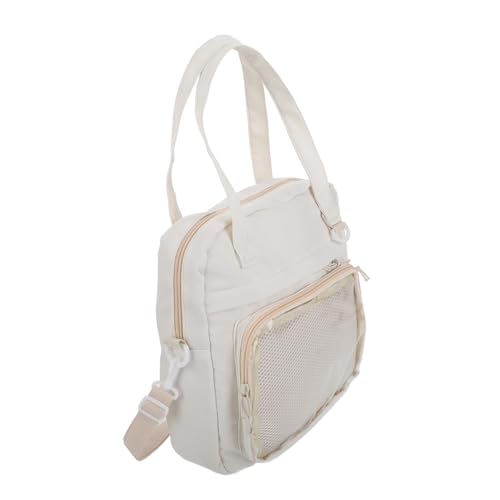 VANZACK Japanische Umhängetasche Damen Soft Girl Stil Transparent Vielseitig Verstellbar Leicht Schultertasche Handtasche College Mädchen Kawaii Sport Tasche Weiß von VANZACK