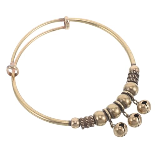 VANZACK Jingle Bell Perlenarmband Verstellbares Kupfer Armband Boho Ethno Statement Schmuck Für Damen &Amp; Herren Steampunk Weihnachtsarmband von VANZACK