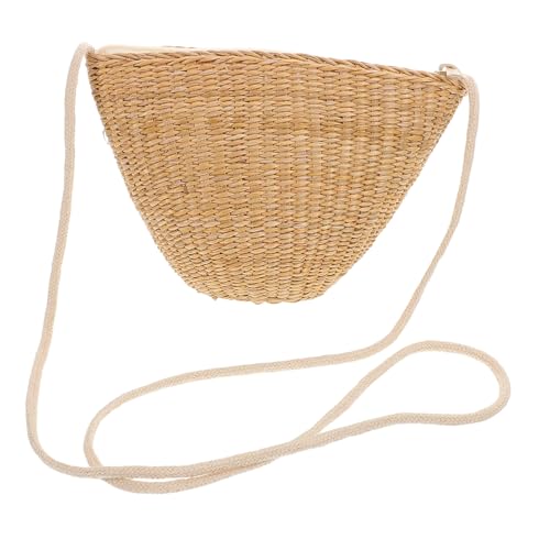 VANZACK Kleines Strohtäschchen Süße Handgewebte Geldbörse Gelbem Wicker für Mädchen als Umhängetasche Münzbeutel oder Strandtasche Leicht und Langlebig Perfektes VANZACK Kleines Strohtäschchen Süße Handgewebte Geldbörse Gelbem Wicker für Mädchen als Umhängetasche Münzbeutel oder Strandtasche Leicht und Langlebig Perfektes von VANZACK