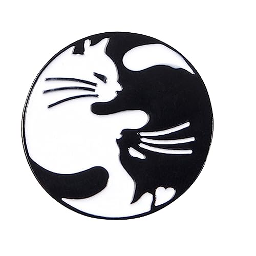 VANZACK Katzenbrosche Cartoon Tier Legierung Kleine Brosche Für Jeans Kleidung Taschen Lustig Kreativ Galvanisiert Leicht Tragbar von VANZACK