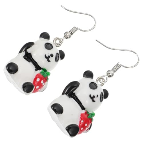 VANZACK Kreative Panda Ohrstecker Damen Hypoallergen Nickelfrei Leichte Ohrringe für Allergiker Modische Ohraccessoires mit Harz Verspieltem Design von VANZACK