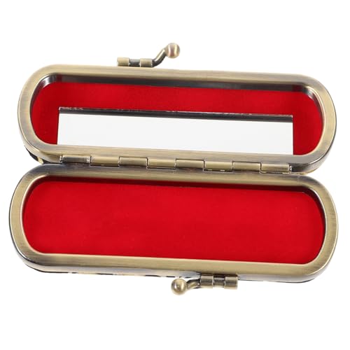 VANZACK Lippenstift Organizer mit Spiegel Kreatives Tragbares Kosmetik Case für Frauen für Reisen und Aufbewahrung von Lippenstiften Vielseitig Einsetzbar als Schmuck oder Münzbox Schwarz von VANZACK