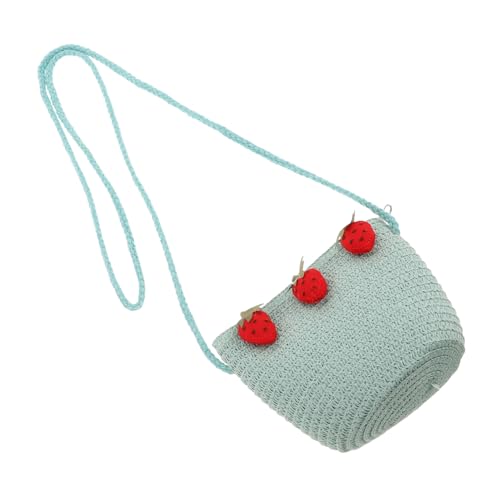 VANZACK Mädchen Geldbörse Für Kleinkinder Erdbeer Umhängetasche Für Mädchen Gewebte Geldbörse Prinzessinnen Geldbörse Umhängetasche Party Gastgeschenke von VANZACK