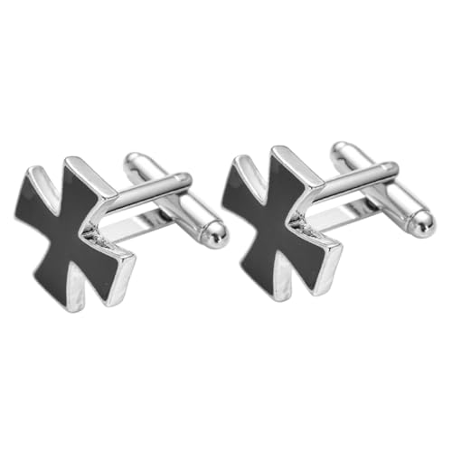 VANZACK Manschettenknöpfe Herren Kreuzförmige Cufflinks Accessoires für Hemden und Anzüge für Hochzeiten und Besondere Anlässe Schwarz VANZACK Manschettenknöpfe Herren Kreuzförmige Cufflinks Accessoires für Hemden und Anzüge für Hochzeiten und Besondere Anlässe Schwarz von VANZACK