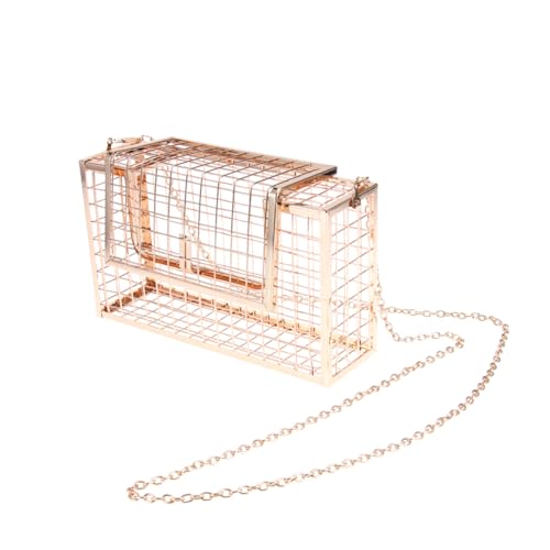 VANZACK Metall Clutch Abendtasche Korb Hohlbox Kette Tasche Für Frauen Prom Mädchen Platz Für Schlüssel Geldbörse Lippenstift Smartphone Design Mehrfachgalvanisierung von VANZACK