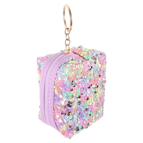 VANZACK Mini Geldbörse Schlüsselanhänger für Kleine Pailletten Münztasche Leichtes Portemonnaie mit Robustem Material Praktischer Schlüsselanhänger Farbenfrohes Accessoire für Mädchen von VANZACK