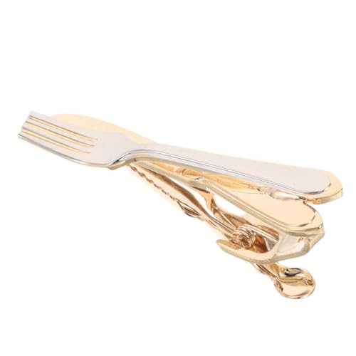 VANZACK Minimalistischer Herren Krawattenklammer Metall Clip mit und Messer Design Schmaler Business Accessoire für Hochzeit Büro und Formelle Anlässe Sicherer Halt Eleganter Stil von VANZACK