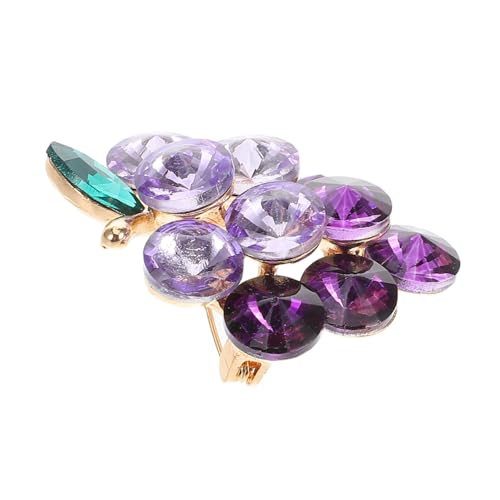 VANZACK Moderne Fruchtbrosche aus Legierung und Glas Funkelnde Anstecknadel für Damen Vielseitiger Schmuck für Sommerkleidung Sicherer Halt Perfektes für Frauen und Freunde von VANZACK