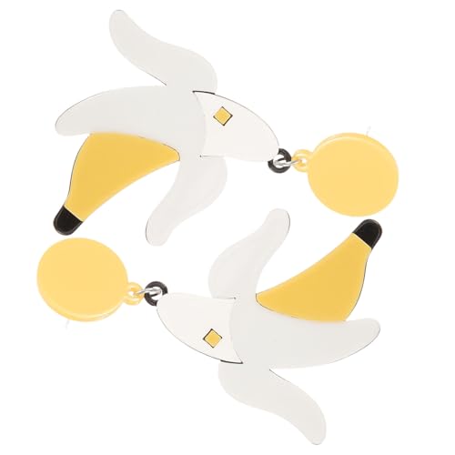 VANZACK Moderne Kunststoff bananen ohrringe Damen Sommer Große Auffällige Frucht design Ohrhänger für Party VANZACK Moderne Kunststoff bananen ohrringe Damen Sommer Große Auffällige Frucht design Ohrhänger für Party von VANZACK