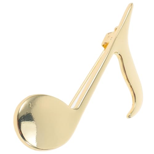 VANZACK Musiknoten Brosche Goldplattiert Modisches Musiksymbol Anstecknadel für Damen Herren Jacken Taschen Hüte Accessoire für Musiker und Musikliebhaber von VANZACK
