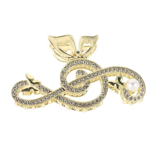 VANZACK Haarklammer Mit Musiknoten Große Haarspange Für Dickes Haar Haarklammer Für Damen Große Haarspange Für Dünnes Haar Haaraccessoires Für Verschiedene Anlässe von VANZACK