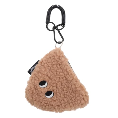 VANZACK Plüsch Geldbörse Mit Reißverschluss Cartoon Onigiri Niedliche Schlüsselanhänger Geldbörse Kleiner Münzhalter Mini Aufbewahrungsbeutel Kawaii Wechselgeldbeutel von VANZACK