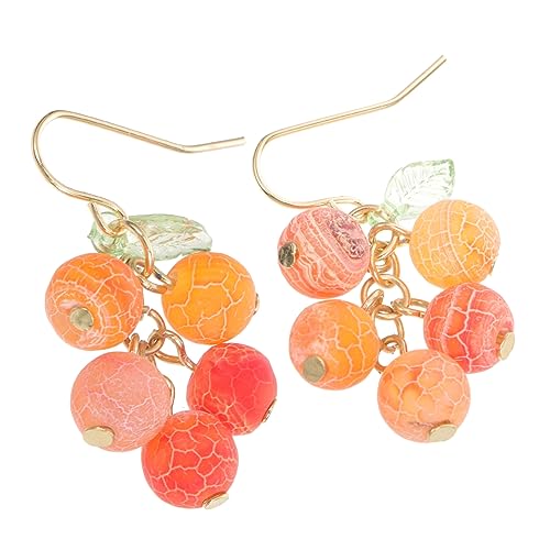 VANZACK Orange Anhänger Ohrringe Damen Dangle Tropfen Ohrringe Cartoon Frucht Schmuck für Frauen Mädchen Alltag Party Beach von VANZACK