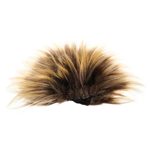 VANZACK Party Wig für Kostümparty Lustige Cosplay Perücke mit Auffälligem Design für Erwachsene für Maskerade Feiertage und Festivals Braune Farbe Leicht und Tragbar von VANZACK