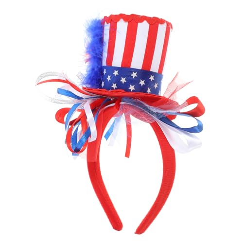 VANZACK Patriotisches Stirnband Flagge Unabhängigkeitstag Kopfschmuck für Feierlichkeiten Lebendige Farben Perfektes Accessoire für Partys und Patriotischen Ausdruck von VANZACK