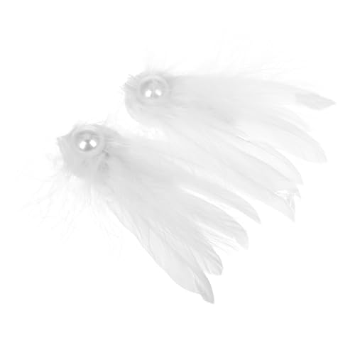 VANZACK Weißer Haarspange mit Perlen Ballett Haarschmuck Langlebige Haarnadel für Hochzeiten Kostümzubehör für Frauen Eleganter Kopfschmuck für Besondere Anlässe von VANZACK