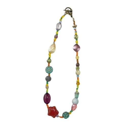 VANZACK Perlen Halskette für Damen Einzigartige Boho Halskette mit Stern Anhänger Vielseitig für Besondere Anlässe Hochwertigem Harz Gefertigt Trendiges von VANZACK