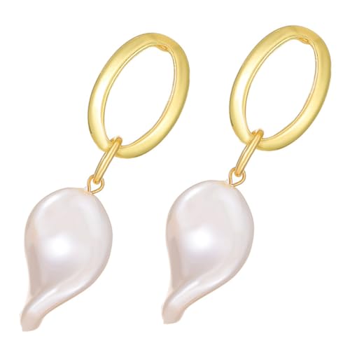 VANZACK Perlen Tropfen Ohrhänger Damen Leicht Lang Baumelnd Modisch Eleganter Schmuck für Frauen und Besondere Anlässe von VANZACK