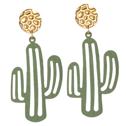 VANZACK Personalisierte Cactus Ohrstecker Damen Ohrringe Hautfreundlich Modisch Langlebig Vielseitig Passend für Partys Dating Geschenkidee für Frauen und Mädchen von VANZACK