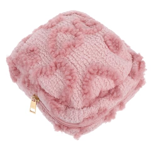 VANZACK Plüsch-münzbörse: Plüsch-Reise-Make-up-Tasche Für Frauen – Süße Kosmetiktasche – Flauschige Mini-geldbörse – Tragbares Münzportemonnaie von VANZACK