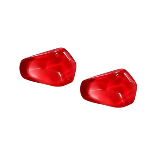 VANZACK Pomegranate Ohrringe Damen Silber Stift Realistisches Fruchtdesign Rote Resin Ohrstecker Trendiger Schmuck Für Alltag Party Geschenk von VANZACK