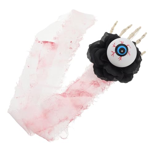 VANZACK Punk Haarklammer Skelett Hand Design mit Großem Augenverschluss Halloween Party Haarschmuck für Damen Auffällige Stabile Haarklammer für Kostüm und Alltag von VANZACK