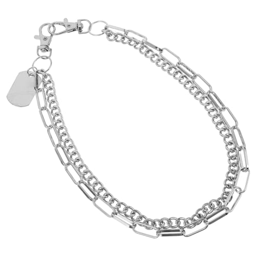 VANZACK Punk Style Metall Hosenkette Doppelschichtige Hüftkette für Jeans Hip Hop Mode Accessoire Langlebig Vielseitig Hosenkette oder Taillenkette für Männer Frauen von VANZACK