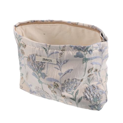 VANZACK Reise-Make-up-Tasche Mit Blumenmuster Aufbewahrungstasche Für Kosmetika Und Pinsel Leicht Und Tragbar Für Damen Für Reisen Und Geschäftsreisen von VANZACK