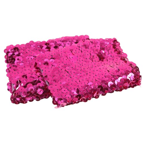 VANZACK Reversible Pailletten Schnapparmband für Mädchen Verstellbares Armband mit Charm Party Mitgebsel für Teens Frauen Rosa Rot Silber von VANZACK