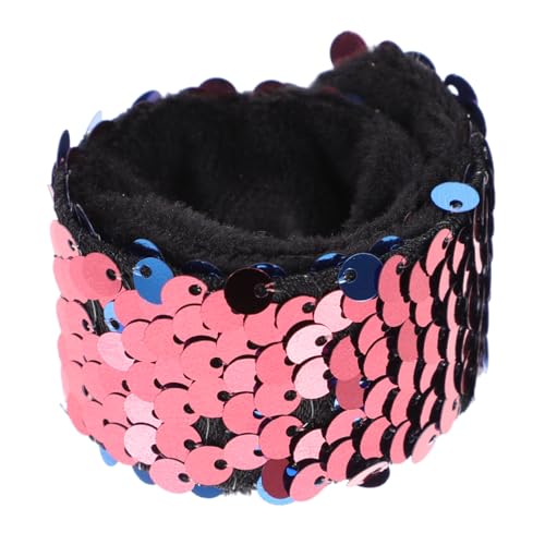 VANZACK Reversible Sequin Armband für Mädchen Verstellbares Slap Bracelet mit Zweifarbigen Pailletten Hautfreundlich Gefüttert Party Mitgebsel für Teenager und Frauen Modisches für von VANZACK