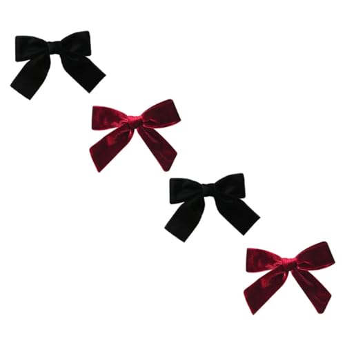 VANZACK Samt Haarschmuck Mit Schleifen Design Haarklammern Für Damen Eleganter Kopfschmuck Und Bordeauxrot Ideales Haardekor Für Besondere Anlässe von VANZACK