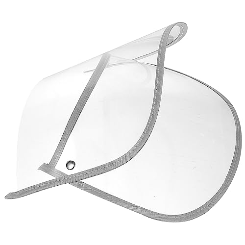 VANZACK Regenhut Mit Schirm Für Gesichtsschutz Transparente Regenponcho-hutblende Wasserdichtes Zubehör Für Regenmantel Für Festivals Und Camping von VANZACK