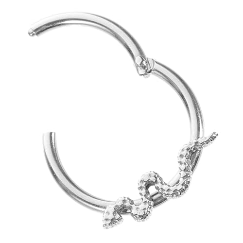 VANZACK Schlangen Nasenring Titanstahl Hypoallergen Modisches Piercing Multifunktional Septum Ohrpiercing Langlebig Zeitloses Design für Damen von VANZACK