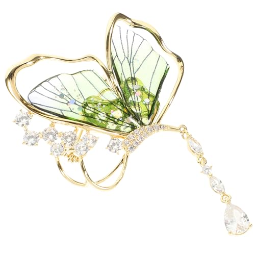 VANZACK Schmetterling Brosche Anstecknadel aus Acryl mit Transparenten Flügeln Dekorative Damen Lapel Pin für Kleidung Jacken Taschen und Hüte Hochwertige Langlebige Modeschmuck von VANZACK