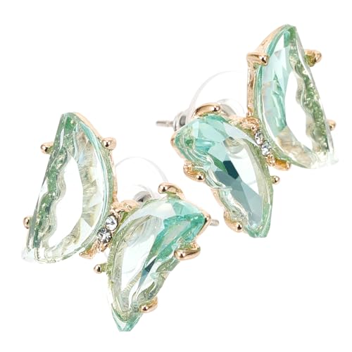VANZACK Schmetterling Ohrstecker Damen Transparente Zirkonia Ohrringe Eleganter Boutique Stil Leicht und Komfortabel für Alltag Einzigartiges für Frauen von VANZACK
