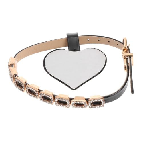 VANZACK Selbstklebende High Heel Schuhriemen mit Strass Anti löse Wirkung Verstellbar Abnehmbar Fersenkissen für Damen Stabiler Halt Eleganter Schwarzer Glanz mit Strass von VANZACK