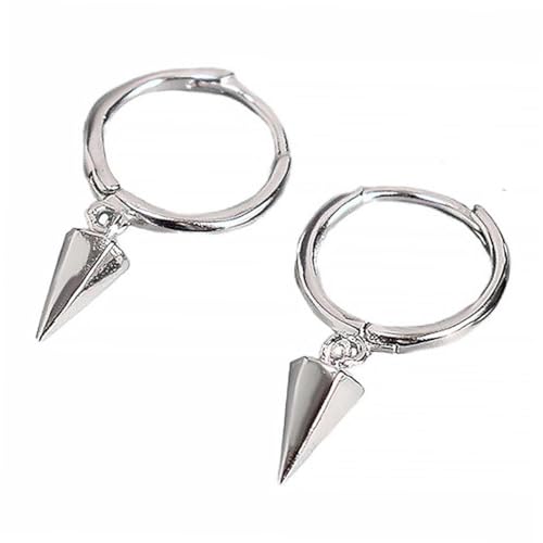 VANZACK Silberne Ohrstecker Geometrisch Leicht Hautfreundlich Unisex Modisch Schmuck für Damen Herren Alltag Feier Geburtstag von VANZACK