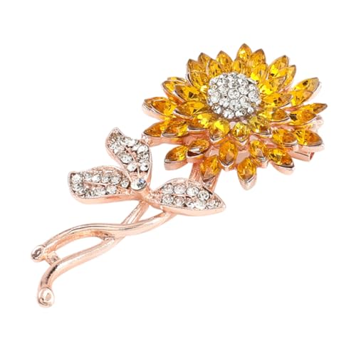 VANZACK Sonnenblumen Brosche Legierung mit Funkelnden Strasssteinen Elegantes für Kleidung Hüte Schals Perfektes für Frauen Stilvolle Anstecknadel für Besondere VANZACK Sonnenblumen Brosche Legierung mit Funkelnden Strasssteinen Elegantes für Kleidung Hüte Schals Perfektes für Frauen Stilvolle Anstecknadel für Besondere von VANZACK
